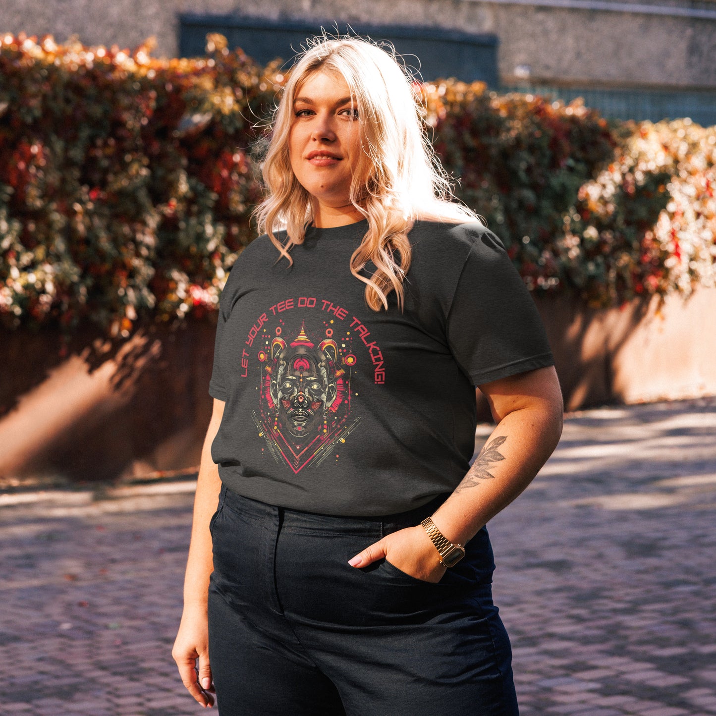 Unisex organic cotton t-shirt Do the talking