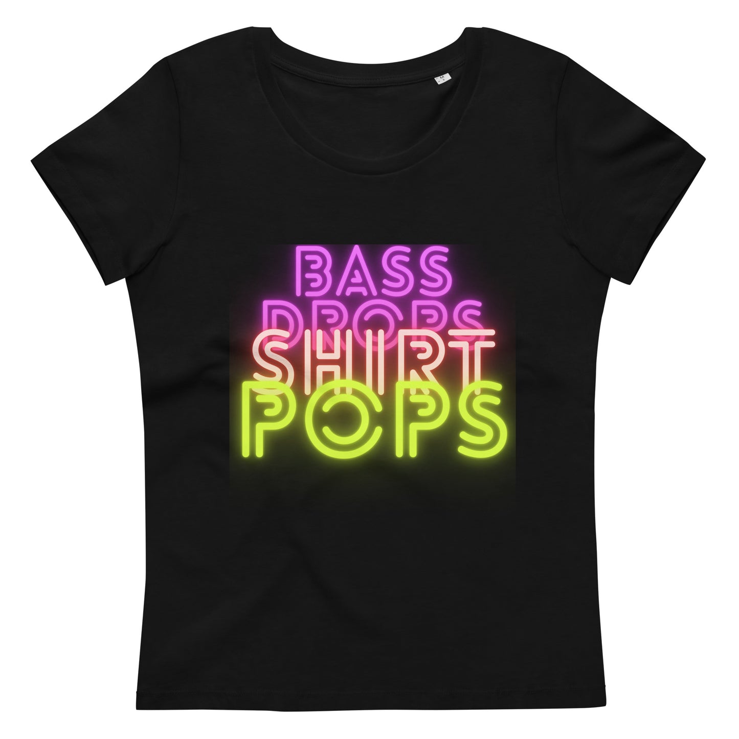 Women's fitted eco tee Bass Drops