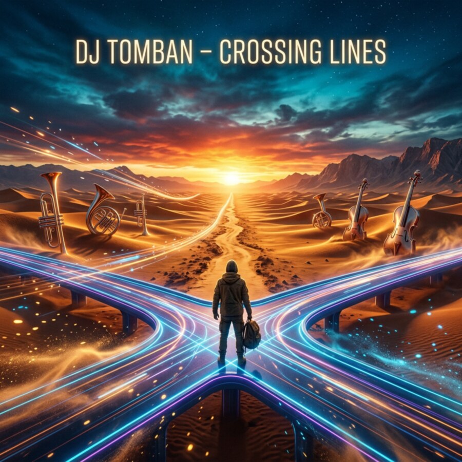 DJ Tomban — Crossing Lines, official release artwork